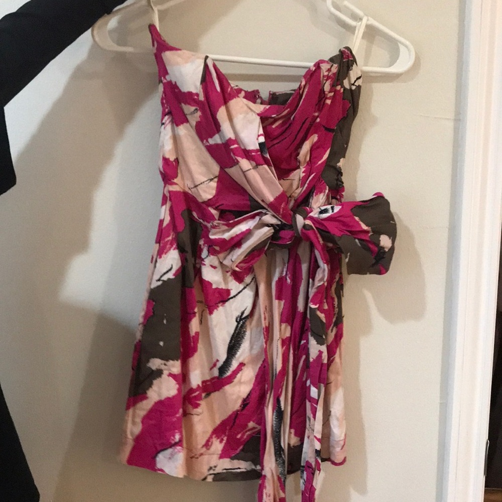 Strapless sweetheart dress with bow